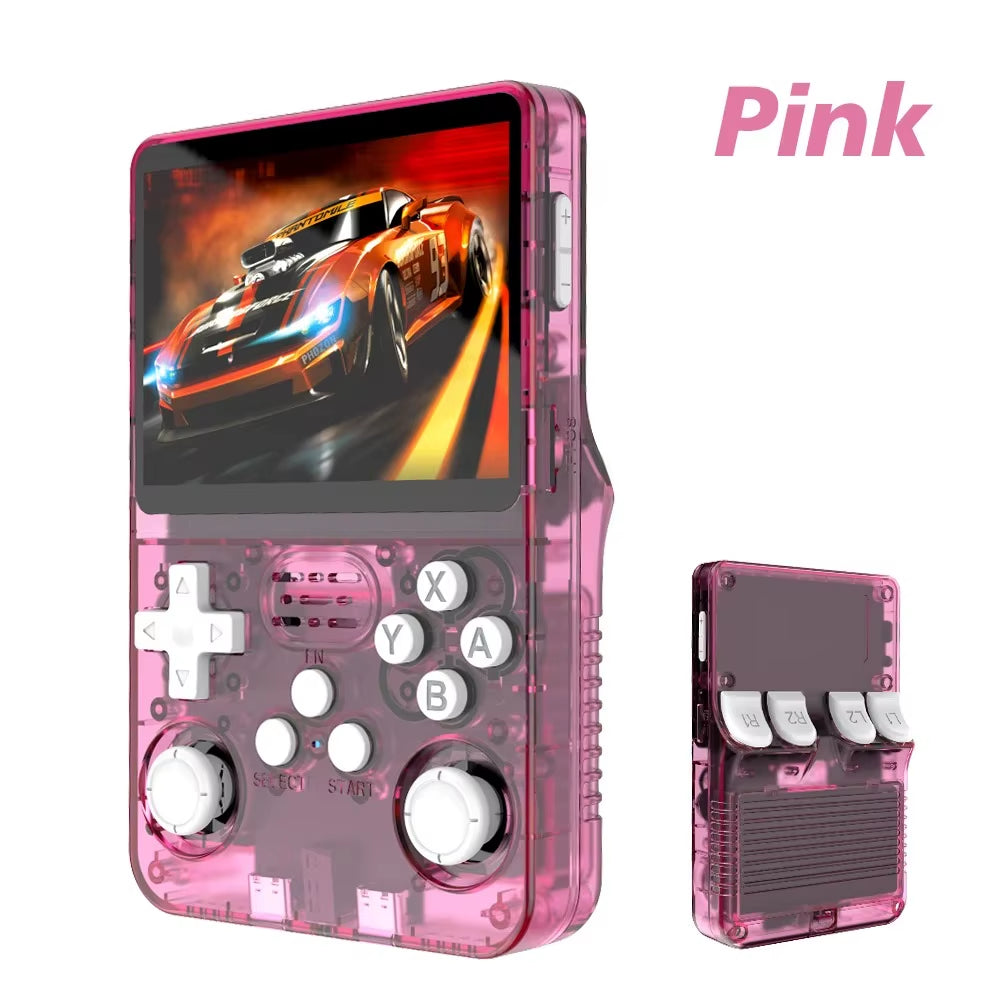R36S Retro Video Handheld Game Console Linux System 3.5 in IPS Screen 3000Mah Battery 64G/128G TF Card Preinstalled Games