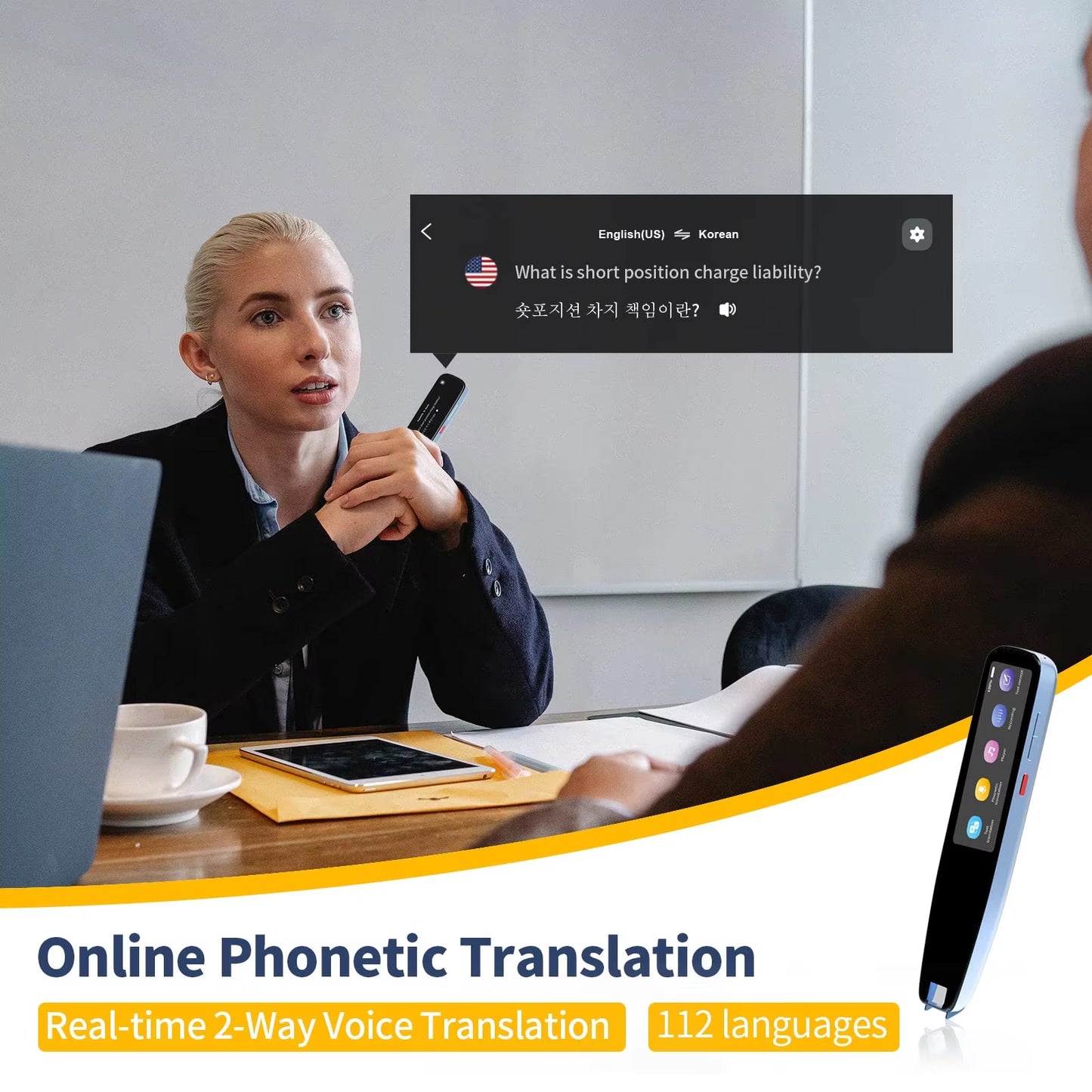 3 Pro Smart Voice Scan Translator Pen Multifunctiontranslation Real Time 121 Languages Translator Business Dictionary Pen