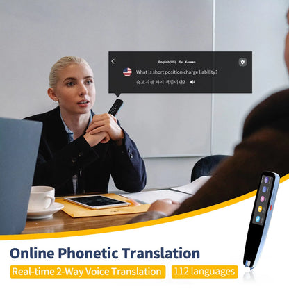 3 Pro Smart Voice Scan Translator Pen Multifunctiontranslation Real Time 121 Languages Translator Business Dictionary Pen